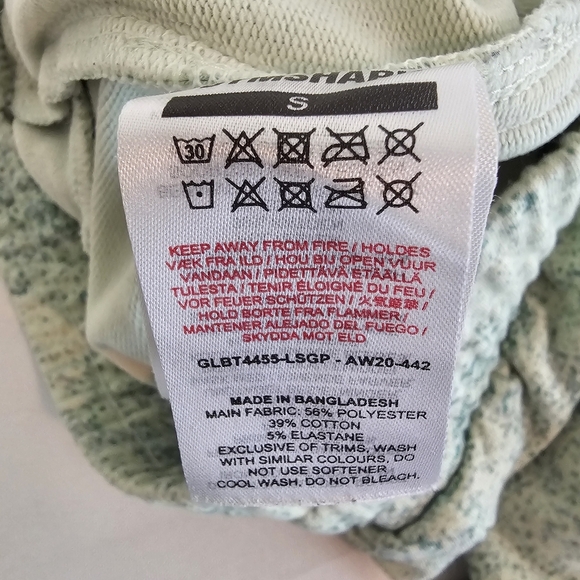 Gymshark Chalk Wash Joggers Green Acid Wash Sweatpants S - Picture 9 of 9